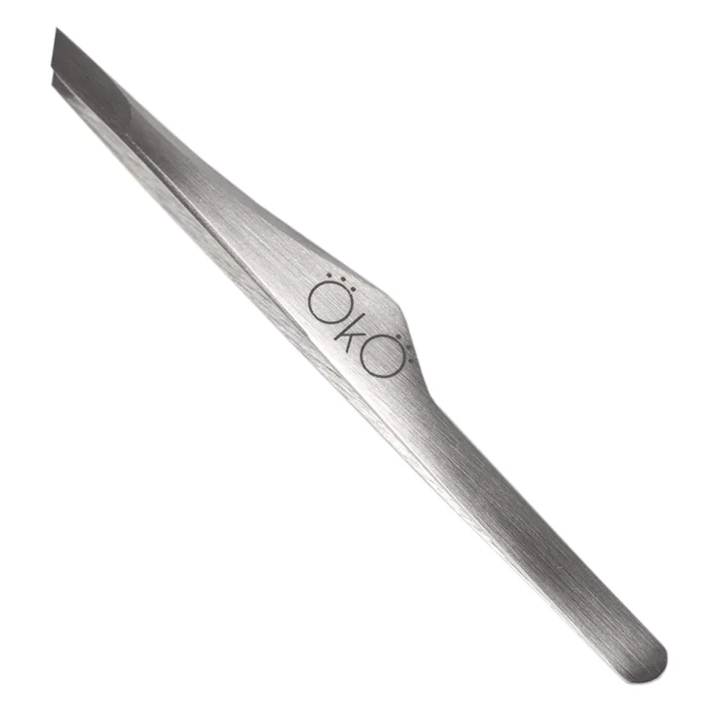 OKO Пінцет для брів скошений ручне заточування 01