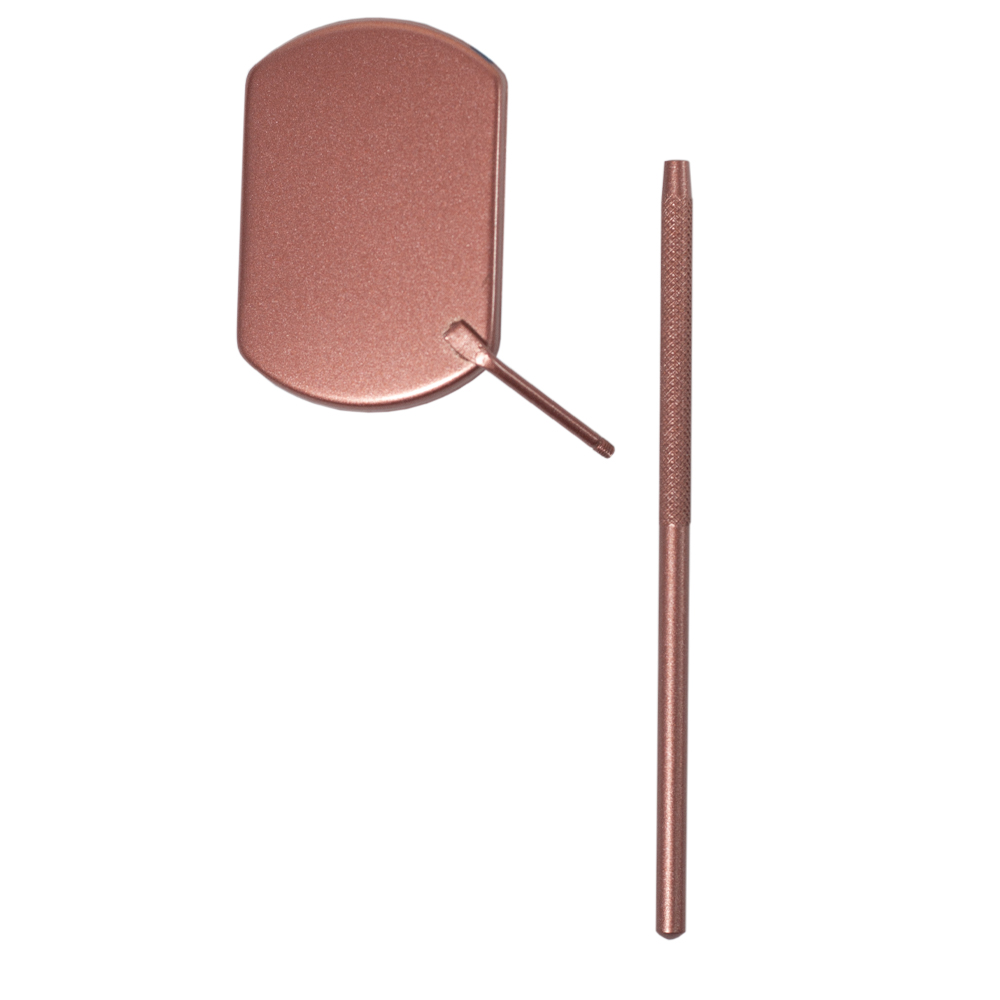 Дзеркало для ламінування та нарощування вій, rose gold