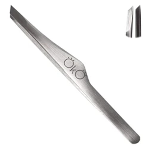 OKO Pinzas para cejas biseladas rectificadas a mano 01