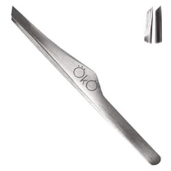OKO Eyebrow tweezers beveled manual sharpening 01