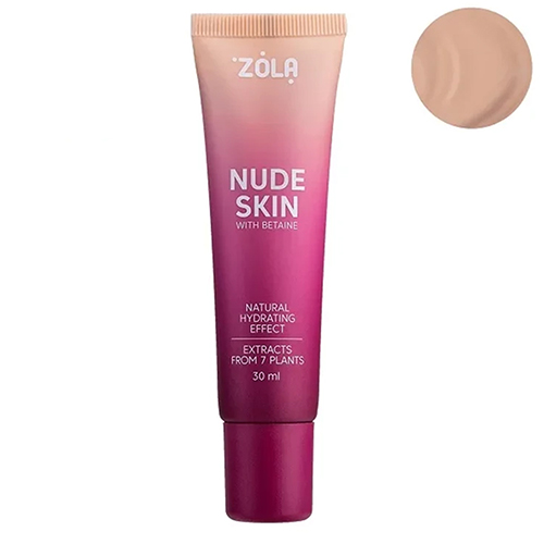 ZOLA Тональная основа NUDE SKIN 03 TAN