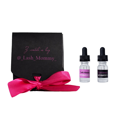 LASH MOMMY Набір активаторів для нарощування вій x1 + x2, 5 мл