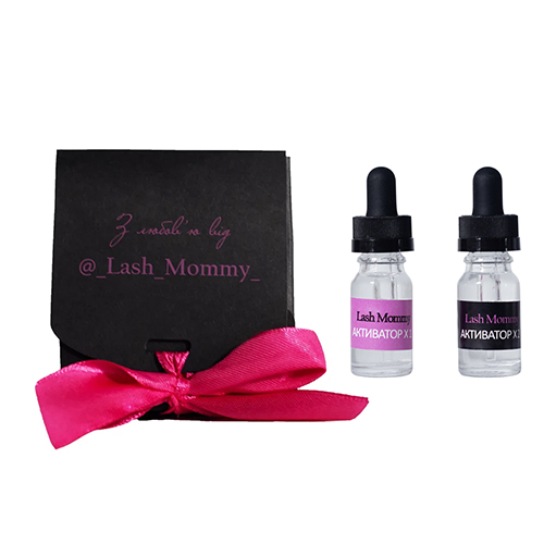 Набір активаторів для нарощування вій, скло, 2×10 мл