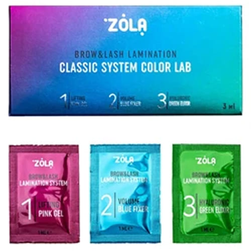 ZOLA Color Lab Sachet Laminating Kit (3 x 1 ml)