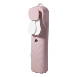 Ventilador y nebulizador 2 en 1, rosa