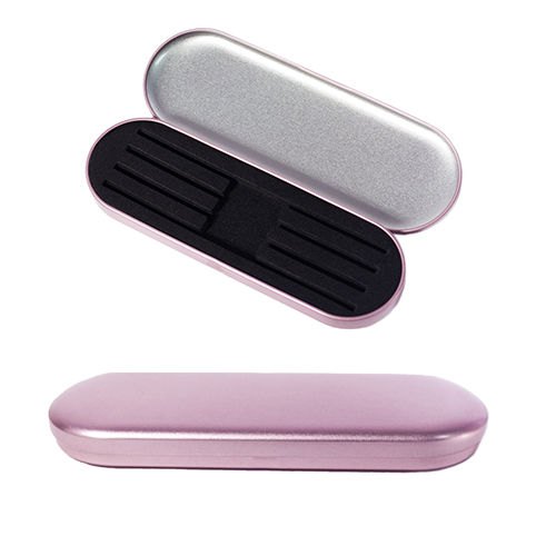 Металевий кейс для пінцетів – рожевий