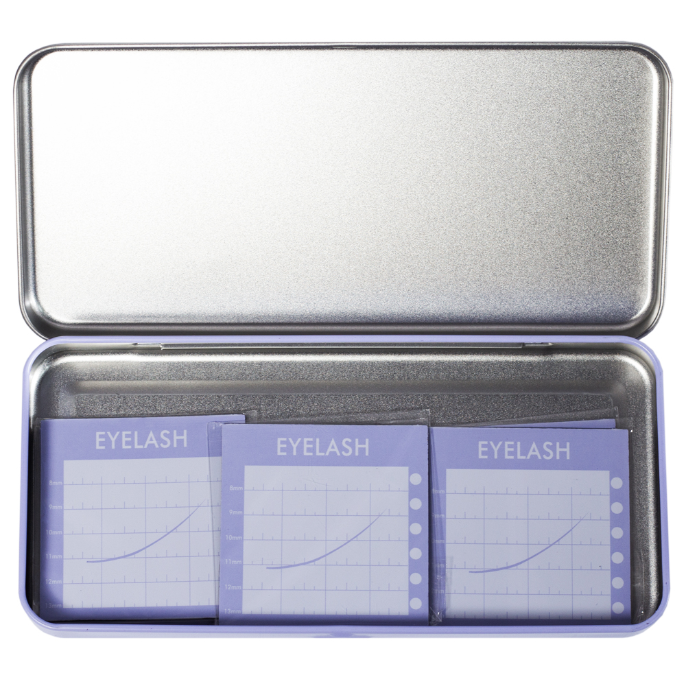 Magnetic case for storing eyelashes + 6 magnetic plates