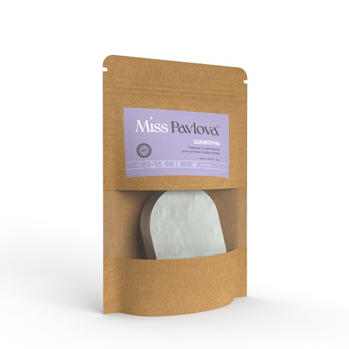 MISS PAVLOVA Solid hair shampoo with centella for sensitive scalp 55 g