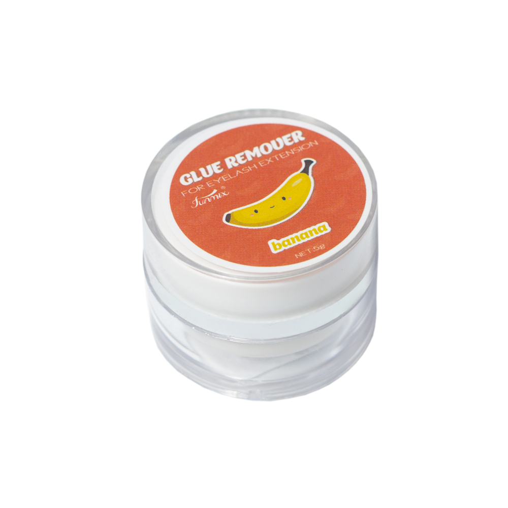 Funmix Кремовый ремувер для снятия наращенных ресниц, жёлтый банан, 5 г