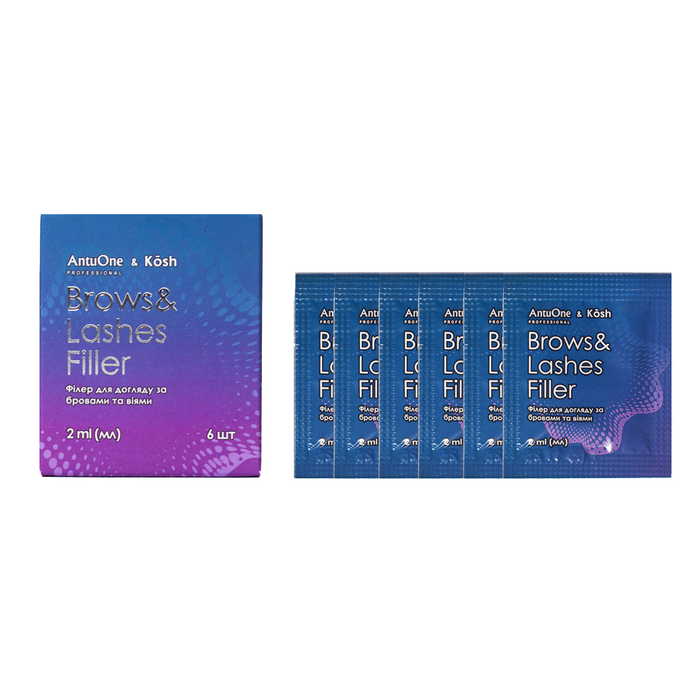 AntuOne & Kosh Філер для брів та вій Brows & Lashes Filler, набір 6шт