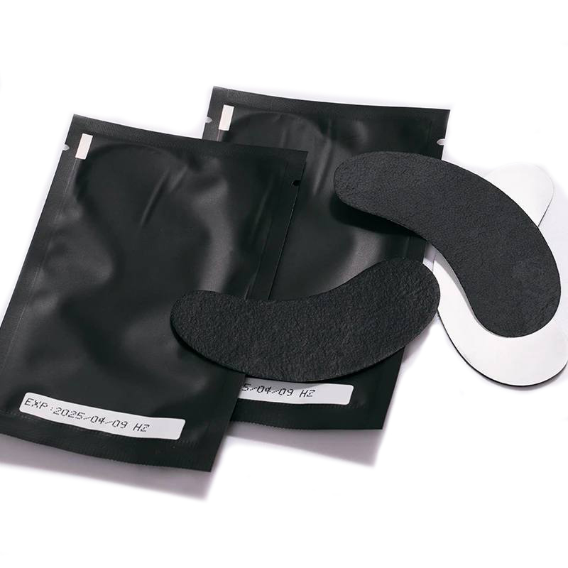 Parches para pestañas para extensión UV, negros (50 pares/pqte)