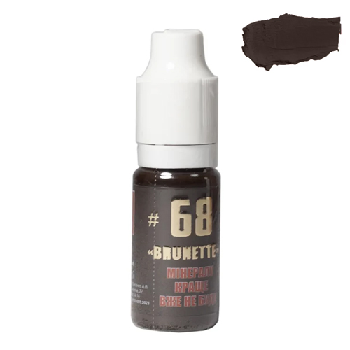 THE MINERAL pigment for permanent makeup Concentrate No. 68 Brunette 11 ml