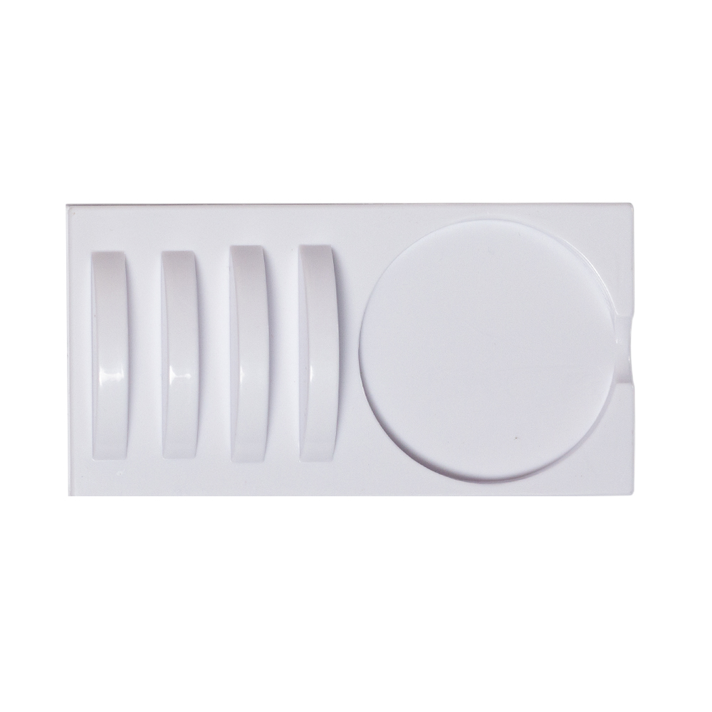 Планшетка-подставка 2в1 для наращивания ресниц белая акриловая