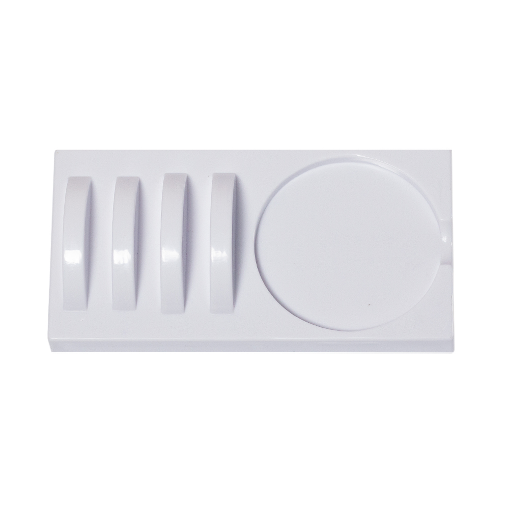 Планшетка-подставка 2в1 для наращивания ресниц белая акриловая