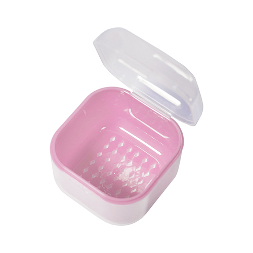Контейнер для очистки бигуди, инструментов, розовый