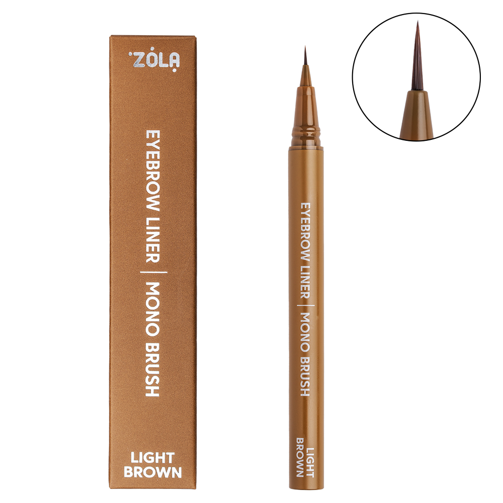 ZOLA Delineador de cejas con pincel mono Light Brown