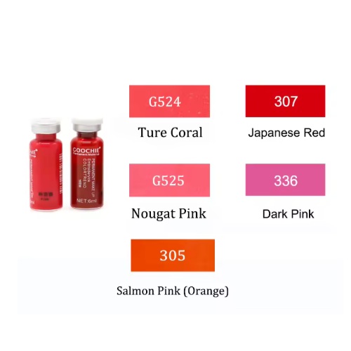 GOOCHIE Пігмент для перманентного макіяжу Dark pink 336, 6 мл