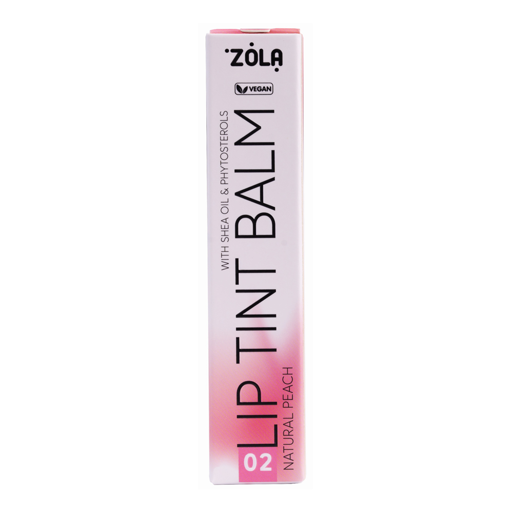 ZOLA Оттеночный бальзам для губ Lip Tint Balm 02 Peach Natural