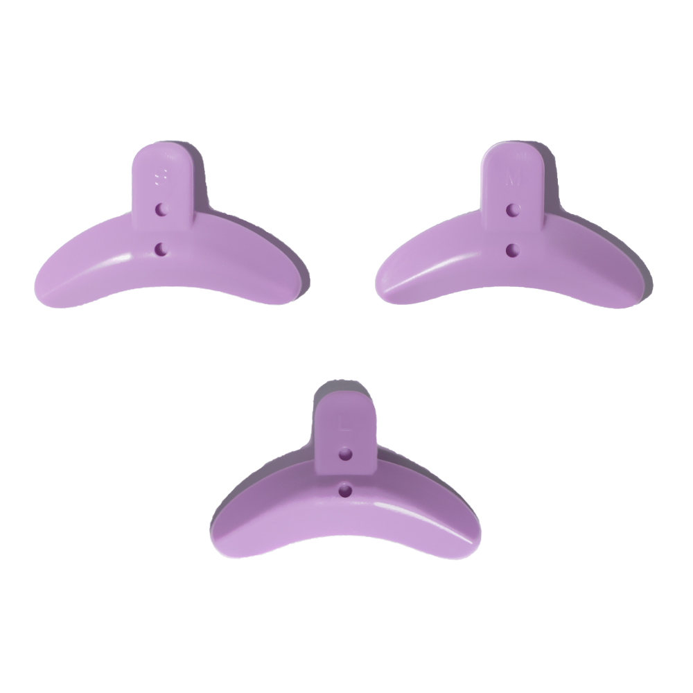 Обратные валики многофункциональные, фиолетовые, набор из 3 размеров S, M, L