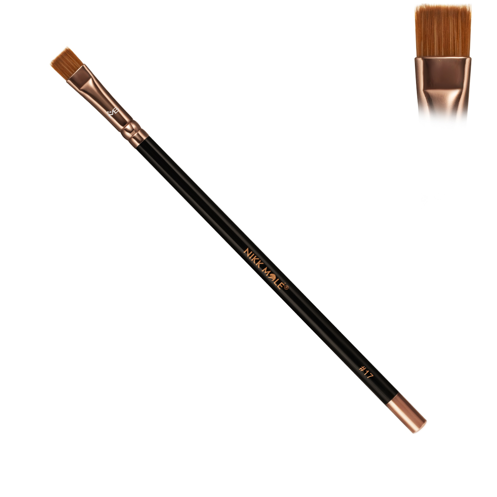 Nikk Mole Пензель №17 плоский прямий для Brow Paste та коректора
