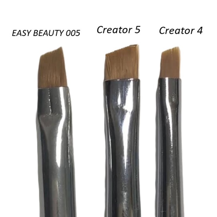 Pincel plano biselado para cejas Creator Synthetic nº