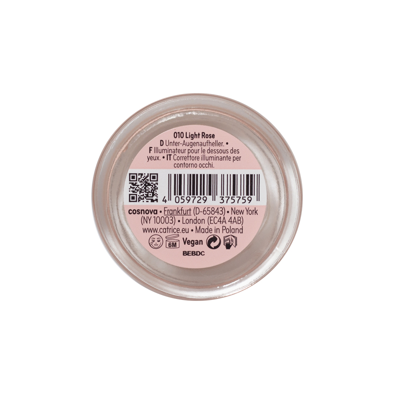 CATRICE Under Eye Brightener підсвітлювач-хайлайтер проти кіл під очима 010 Light Rose 4.2 гр