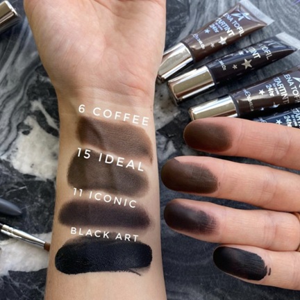 ALENA TOFIL STARTINT ART COLLECTION Матовые, водостойкие, кремово-пудровые тени-тинт в тубе BLACK 10 мл