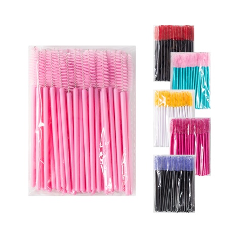 Щеточки нейлоновые розовые уп. 50 шт