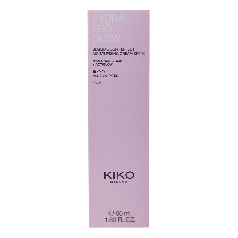 KIKO MILANO Cream base for face Hydra Pro Glow SPF 10, 50 ml