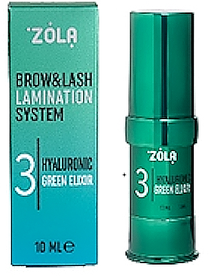ZOLA Складник для ламінування 03 Hyaluronic Green Elixir COLOR LAB 10 мл