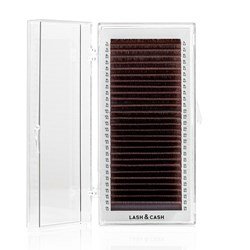 LASH&CASH, ресницы velvet brown, mix 28 линий (C, 0,07, (7–13))