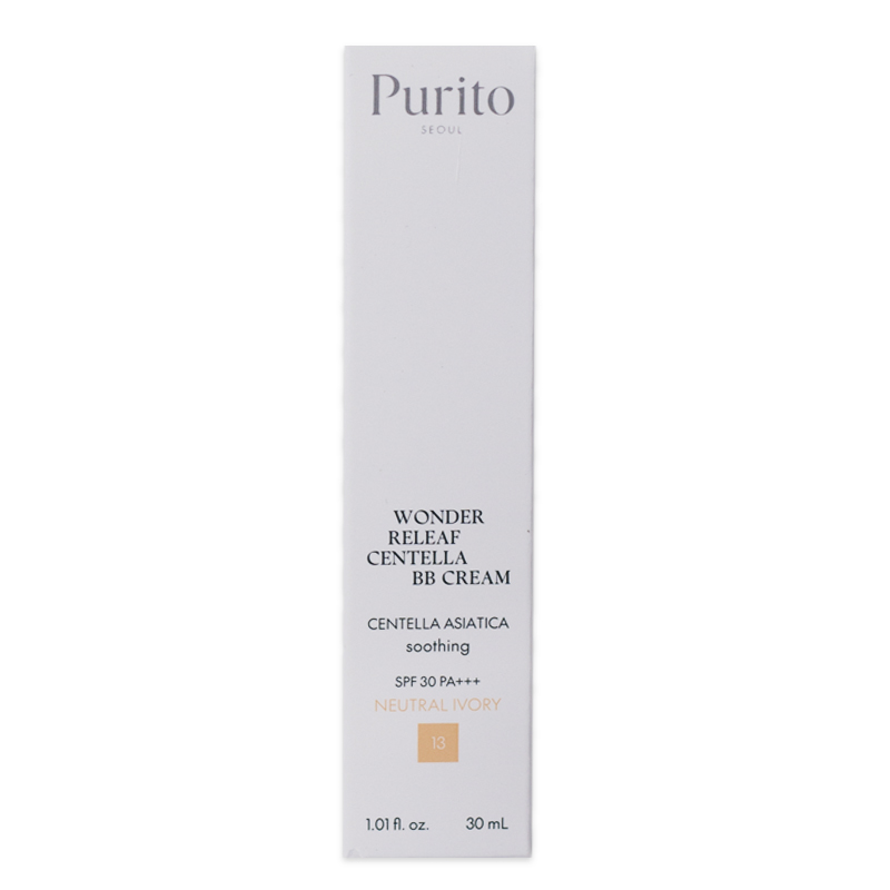 PURITO SEOUL Krem BB Wonder Releaf z centellą SPF 30 PA+++ 13 Neutral Ivory 30 ml