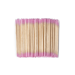 Мікростіки двосторонні 7 см, рожеві (100 шт)