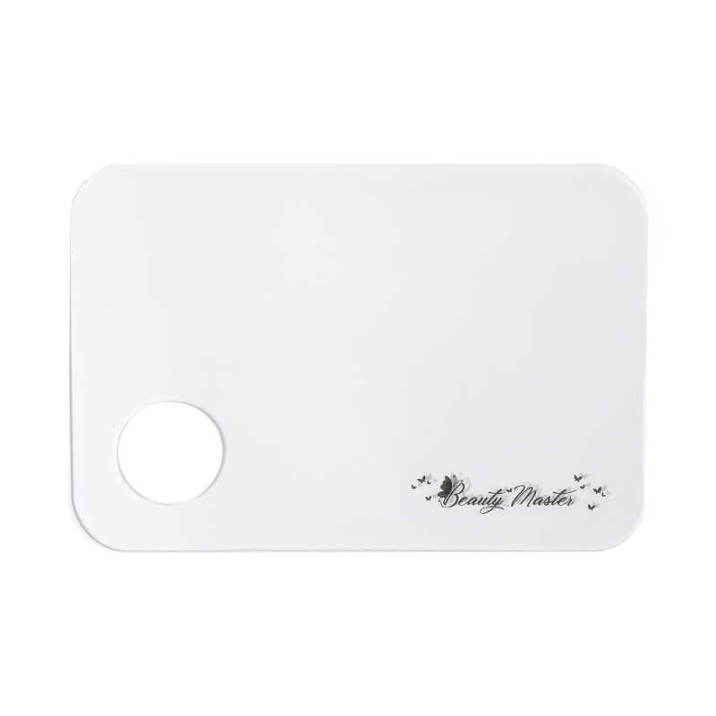BEAUTY MASTER Акрилова палітра для змішування косметики зі шпателем