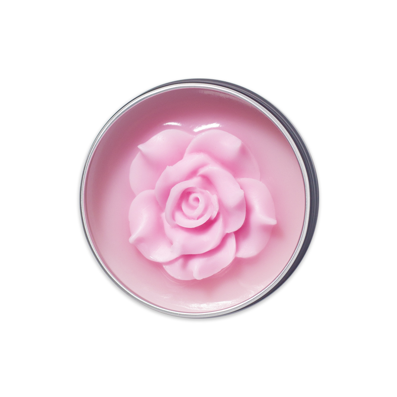 Мыло для очищения кистей для макияжа Rose в контейнере с крышкой