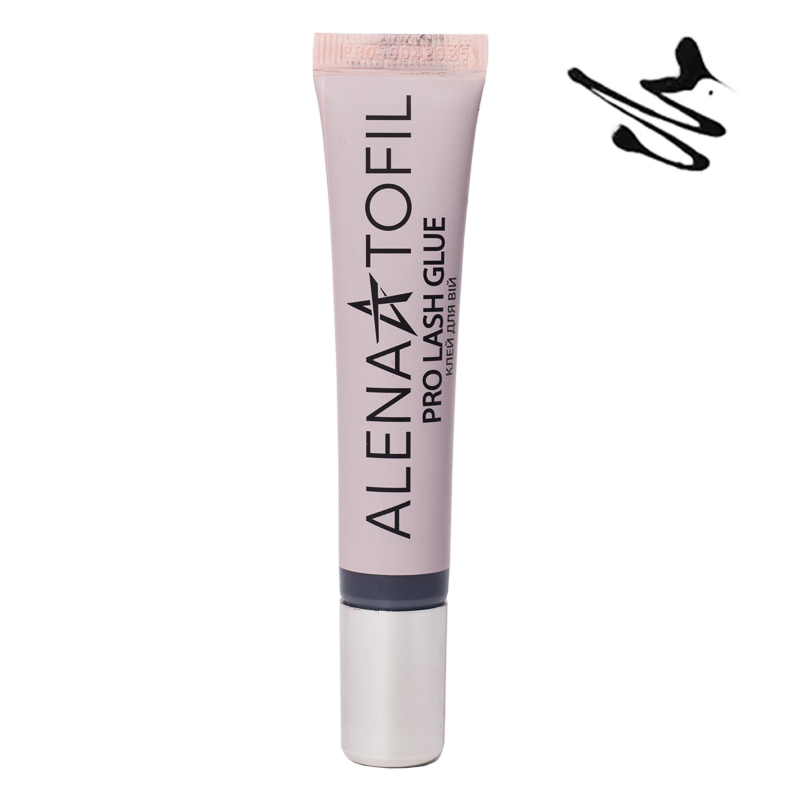 ALENA TOFIL PRO EYELASH GLUE BLACK 20 ml — black glue for false eyelashes