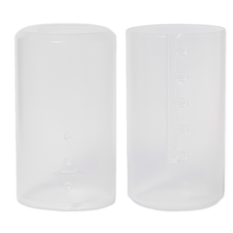 Tube for makeup brushes and pencils, adjustable, plastic