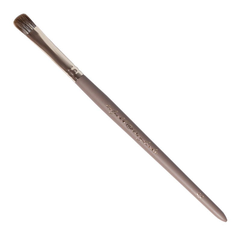 DAVYDENKO BEAUTY & Lelyukh Brush L5 flat for dry shadows & pigments, fox hair
