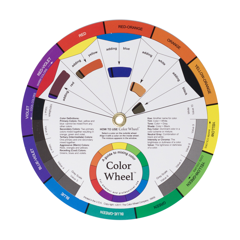 Color Wheel English Version, diameter 14 cm