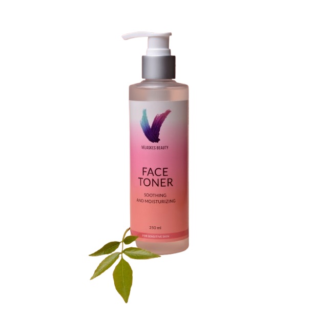 VELASKES BEAUTY Soothing toner for sensitive skin FACE TONER soothing and moisturizing 250 ml (8.45 fl oz)