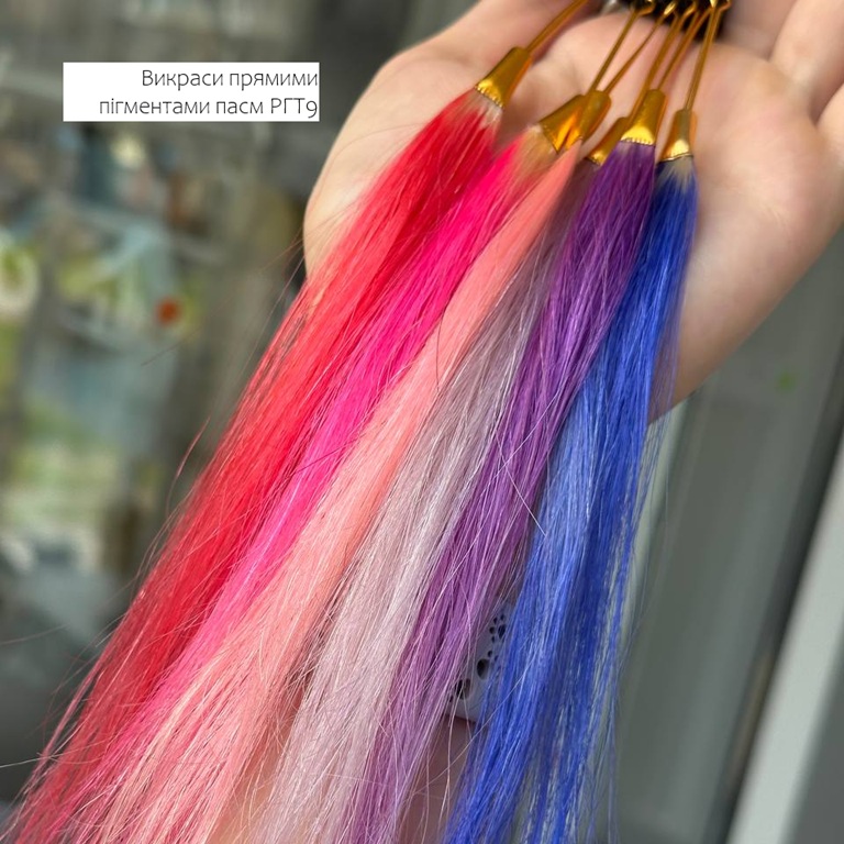 Тест-пасма для тестування барвників, блонд 9 РГТ, набір 10 шт