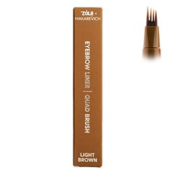 Delineador de cejas con pincel cuádruple Light Brown