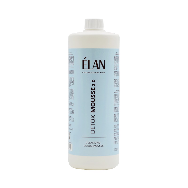 ELAN Espuma limpiadora detox para cejas y pestañas DETOX-MOUSSE 2.0, 1000 ml (33.81 fl oz)