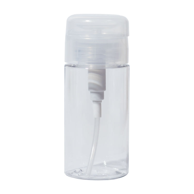 Butelka z pompką do płynów przezroczysta 120 ml