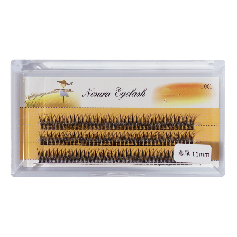 Nesura Eyelash Classic Pestañas postizas en abanico V 12D, 0,10, curvatura C, 11 mm