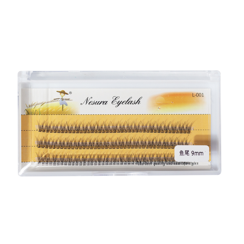 Nesura Eyelash False eyelashes Fish Tail 12D, 0,07, curl C, 9 mm