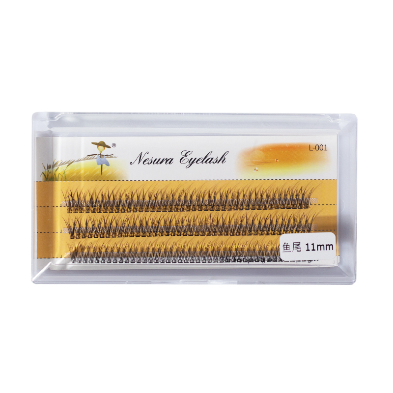 Nesura Eyelash False eyelashes Fish Tail 12D, 0,07, curl C, 11 mm