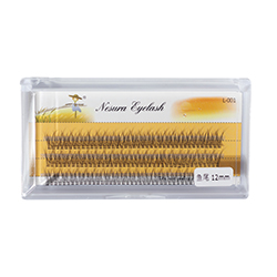 False eyelashes Fish Tail 12D, 0,07, curl C, 12 mm