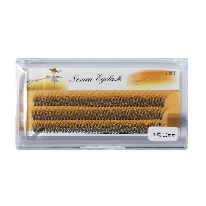 Nesura Eyelash False eyelashes Fish Tail 12D, 0,07, curl C, 13 mm