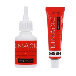 Set mini para teñir cejas y pestañas natural brown